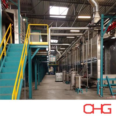 ガイド機器の設置とプロフェッショナルEコーティング電気泳動コーティング生産ライン設備コーティングマシン