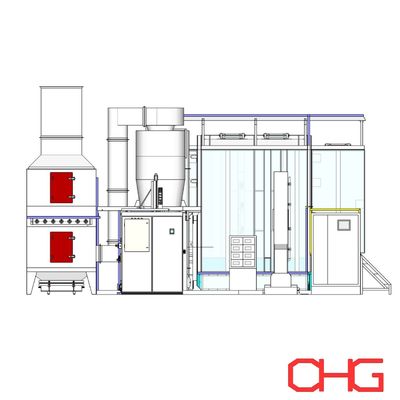 良い値段 パーソナライズ可能なPLC制御ユニット 粉末コーティング生産ライン オンライン
