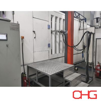 プロの自動車コンポーネント粉末コーティングラインとモノレールコンベヤーシステムとPLC制御ユニット