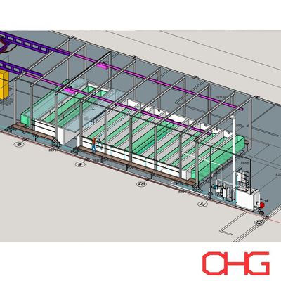 アルミプロファイルの表面準備を提供する浸水前処理ライン