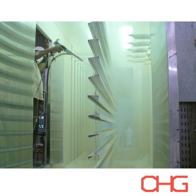 アルミプロファイルのパーソナライズ可能な高性能粉末塗装生産ライン ハードウェアスプレー機器