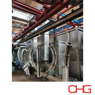 ハードウェアの噴霧装置とPLC制御ユニット コンベヤートラックのための自動粉末コーティングシステム