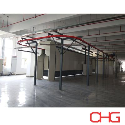 アクリルボードコーティングマシン モノレールコンベヤー パーカスタマイズされたコーティング生産のための粉末コーティングライン