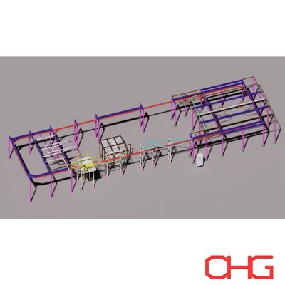 高性能粉末塗装ライン 複数の金属部品のための自動粉末塗装システム オーダーメイドソリューションを要求