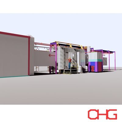 プロのハードウェアスプレー装置 電気静止自動粉末塗装ライン