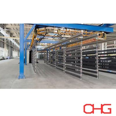 品質 高性能粉末コーティングライン 棚 13.5m ハンガー PPスプレーブース 工場