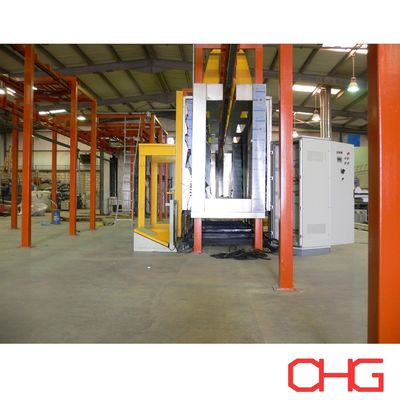 カスタマイズされたハードウェア塗装設備と静電塗装ガンを備えたプロフェッショナルな粉体塗装生産ライン